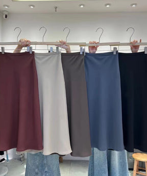 Instyle365全5色 ファッション無地着回しスカートマーメイドスカート