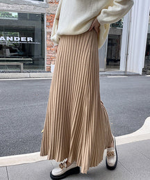 Instyle365   レディース 韓国風 シック ファッション ハイウエスト 着痩せ Aライン デザイン スカート