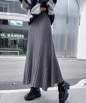Instyle365   レディース 韓国風 シック ファッション ハイウエスト 着痩せ Aライン デザイン スカート