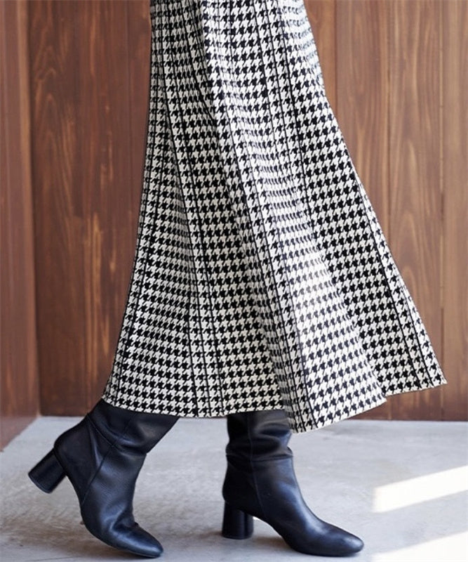 Instyle365 千鳥格子 2色 ファッション ウェストゴム スカート